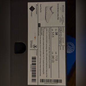 Ecco Women’s Golf shoe, new in the box.